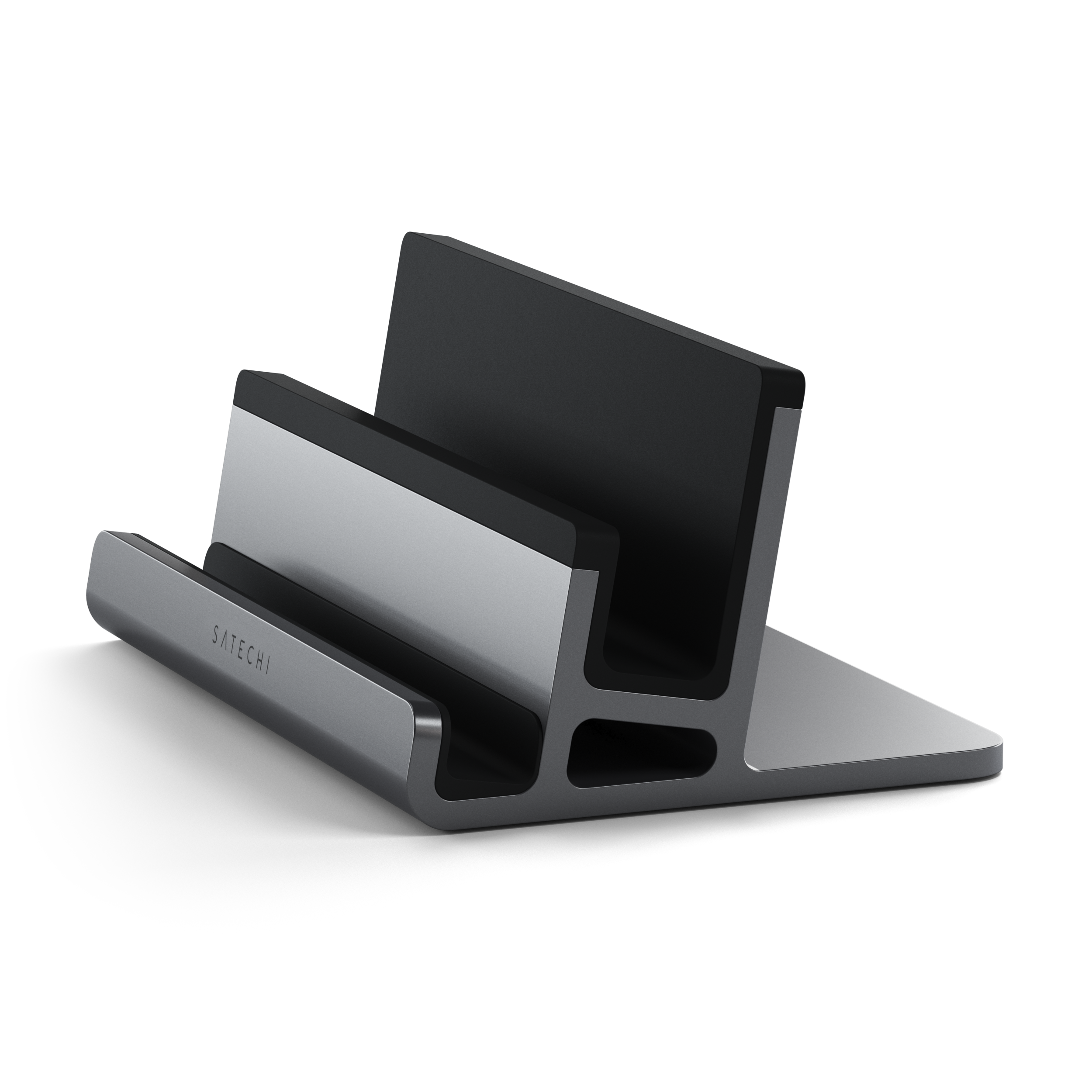 Satechi Dual Vertical Laptop Stand space gray Halterung