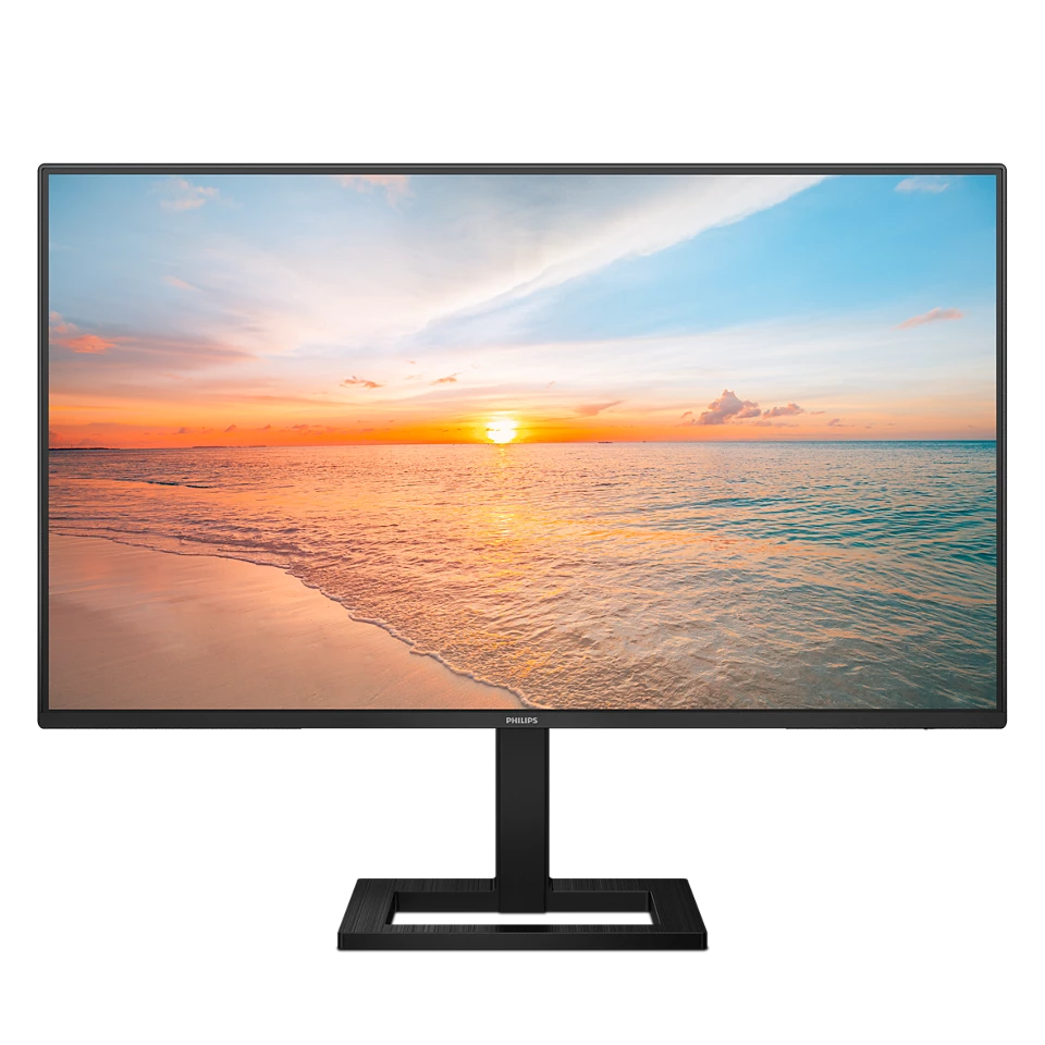 Philips 27E1N1600AE 27 Zoll QHD Monitor, Lautsprecher, höhenverstellbar 2560x1440, 100Hz, HDMI 1.4, USB-C 65W PD, USB Hub schwarz