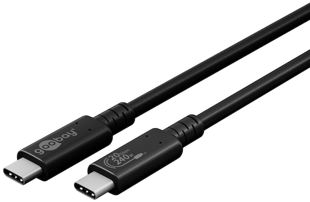 Goobay Sync & Charge USB-C™-Kabel, USB4™ Gen 2x2, 240 W, 2 m