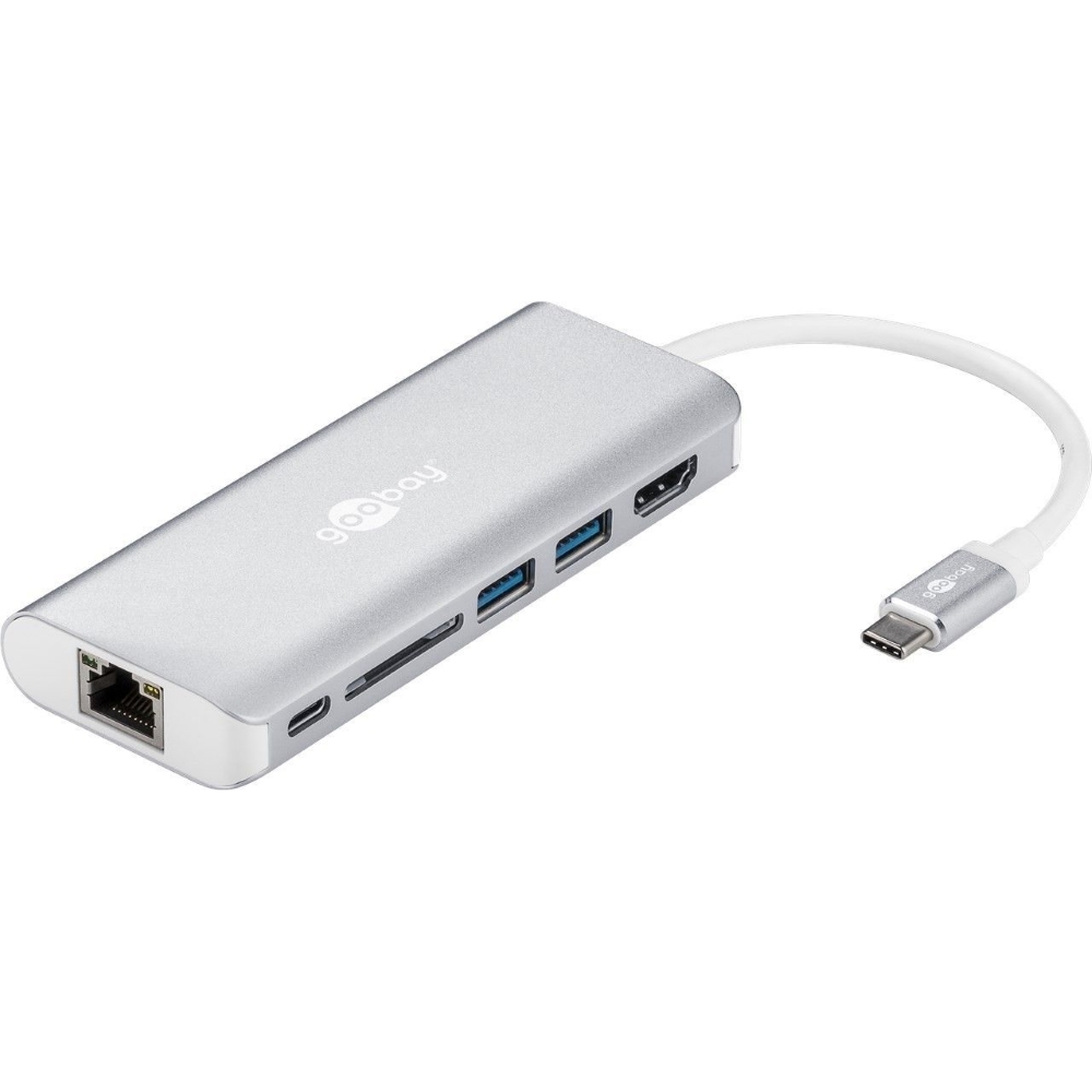 Goobay USB-C Premium Multiport-Dock spiegelt Signale von USB-C auf HDMI- und USB Geräte Image