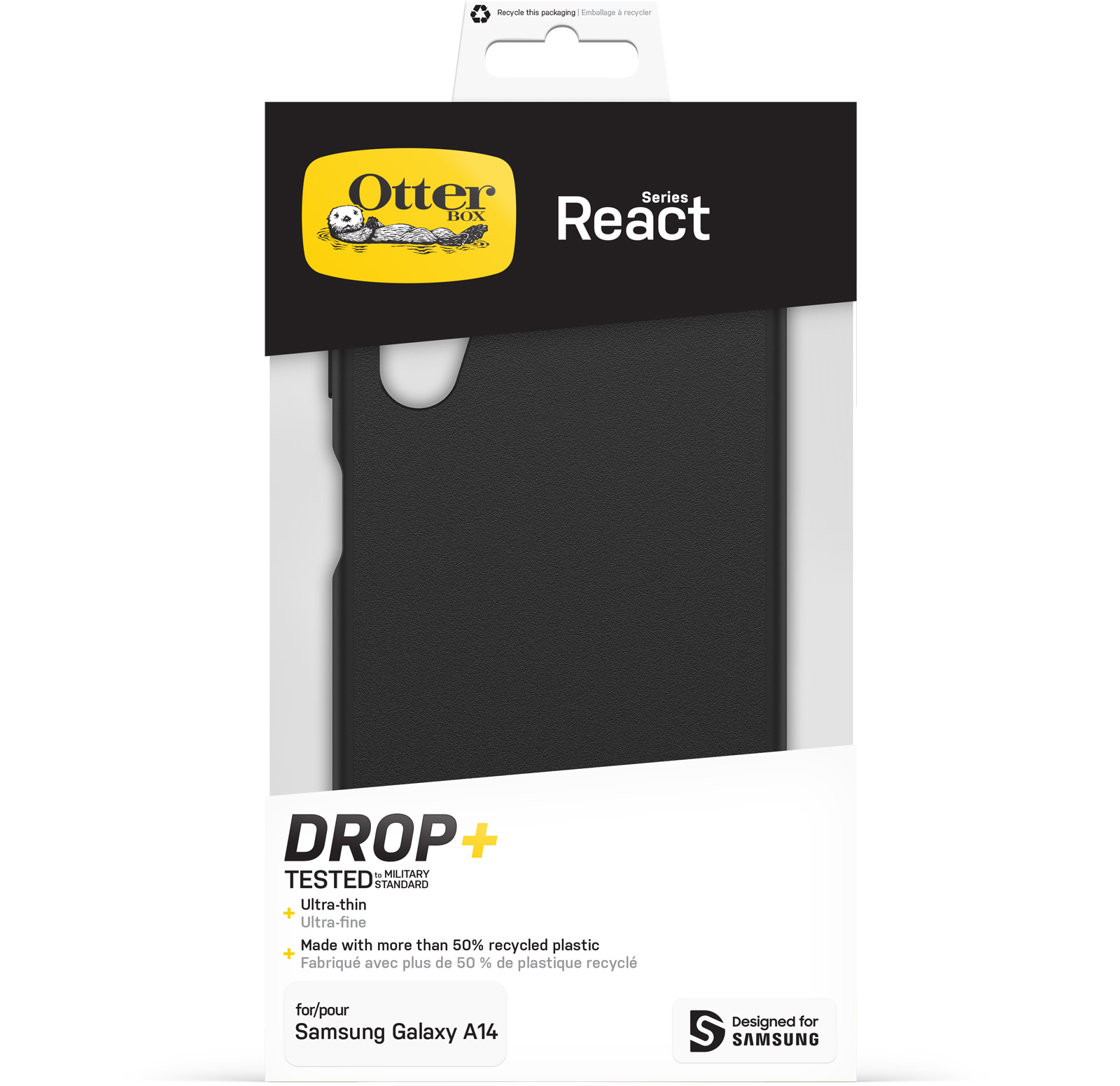 OtterBox React Handyschutzhülle für Samsung Galaxy A14 - black Handytaschen Produkt Bild 5