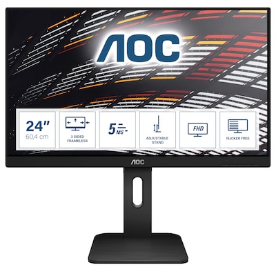 AOC 24P1 Office Monitor - IPS, Höhenverstellung, Lautspr B-Ware