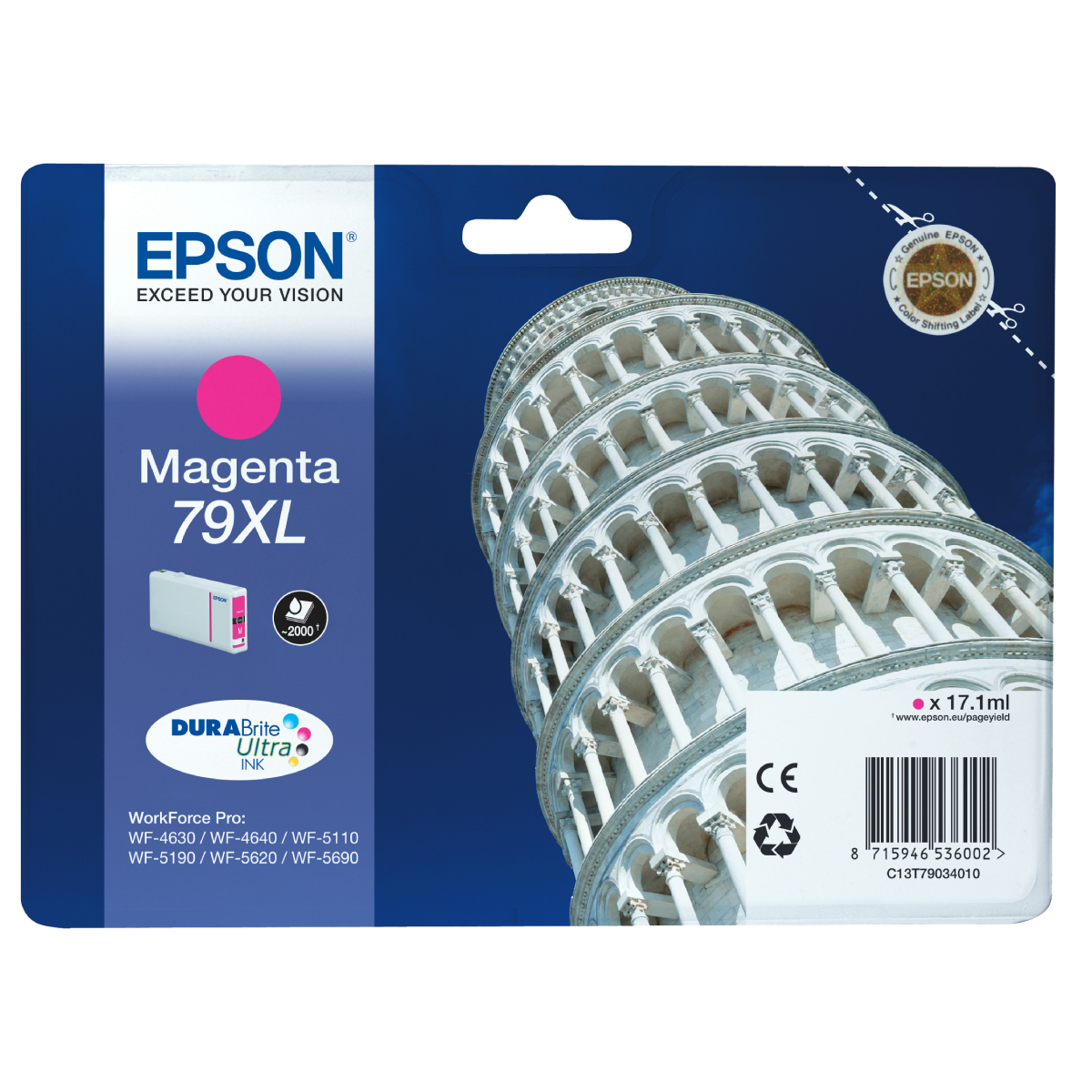 Epson 79XL Tintenpatrone Magenta Für Kompatibilität, siehe Artikel-Beschreibung