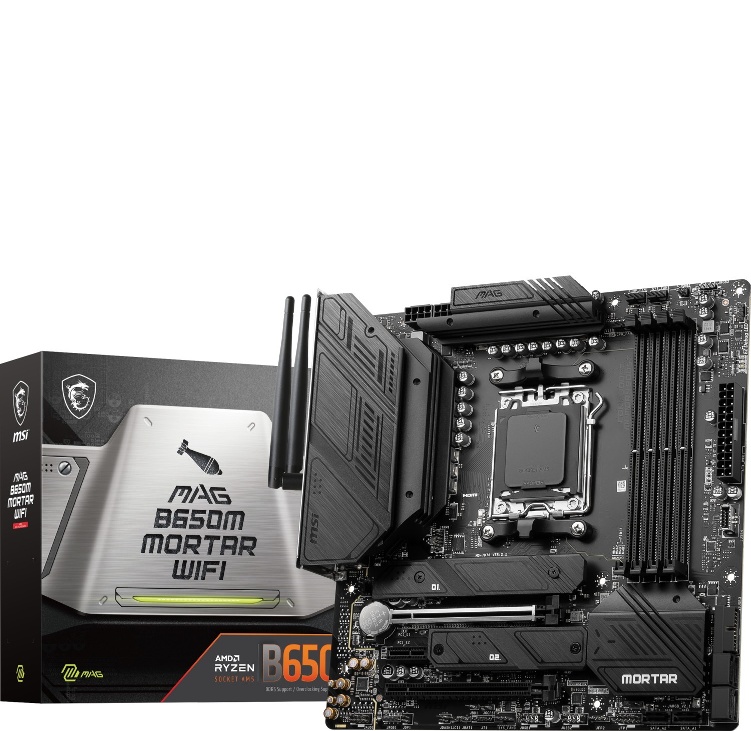 MSI MAG B650M MORTAR WIFI Gaming Mainboard Sockel AM5