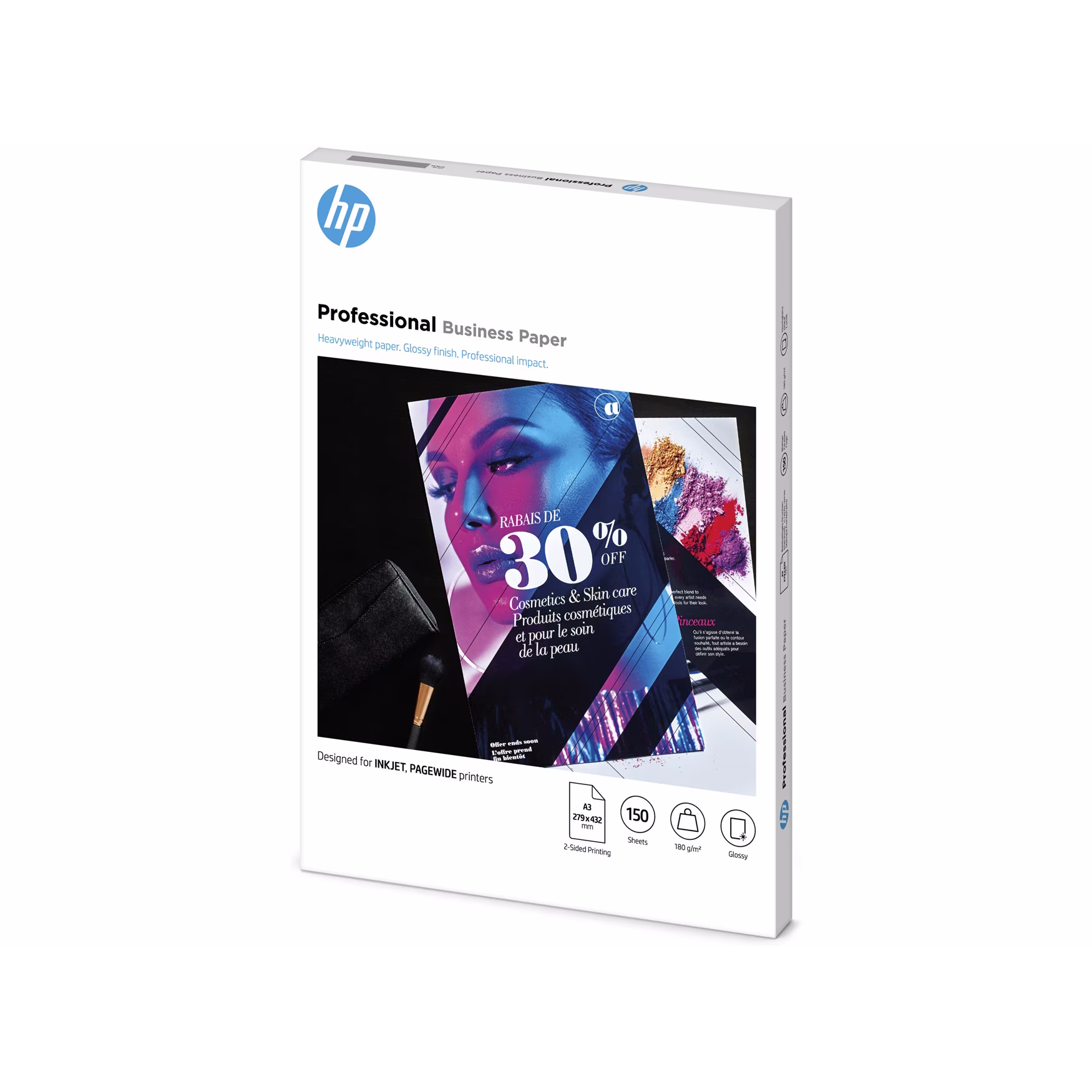 HP 7MV84A Druckerpapier 150 Blätter | Für A3-Dokumente | 297 x 420 mm | 180 g/m²