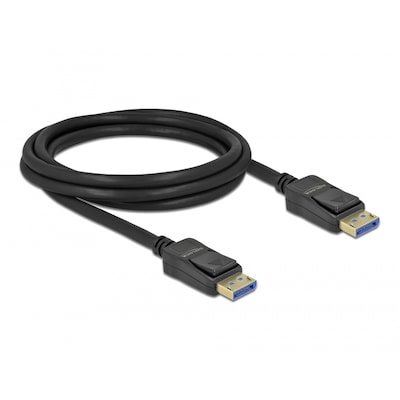 Thumbnail - Delock DisplayPort Kabel 10K, 60 Hz, 54 Gbps, 2 m, Kunststoffgehäuse