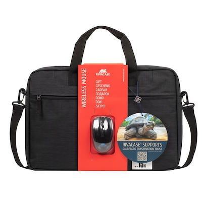 Rivacase BUNDLE 06 / 8038 Notebooktasche 15.6" + Wireless Maus, schwarz