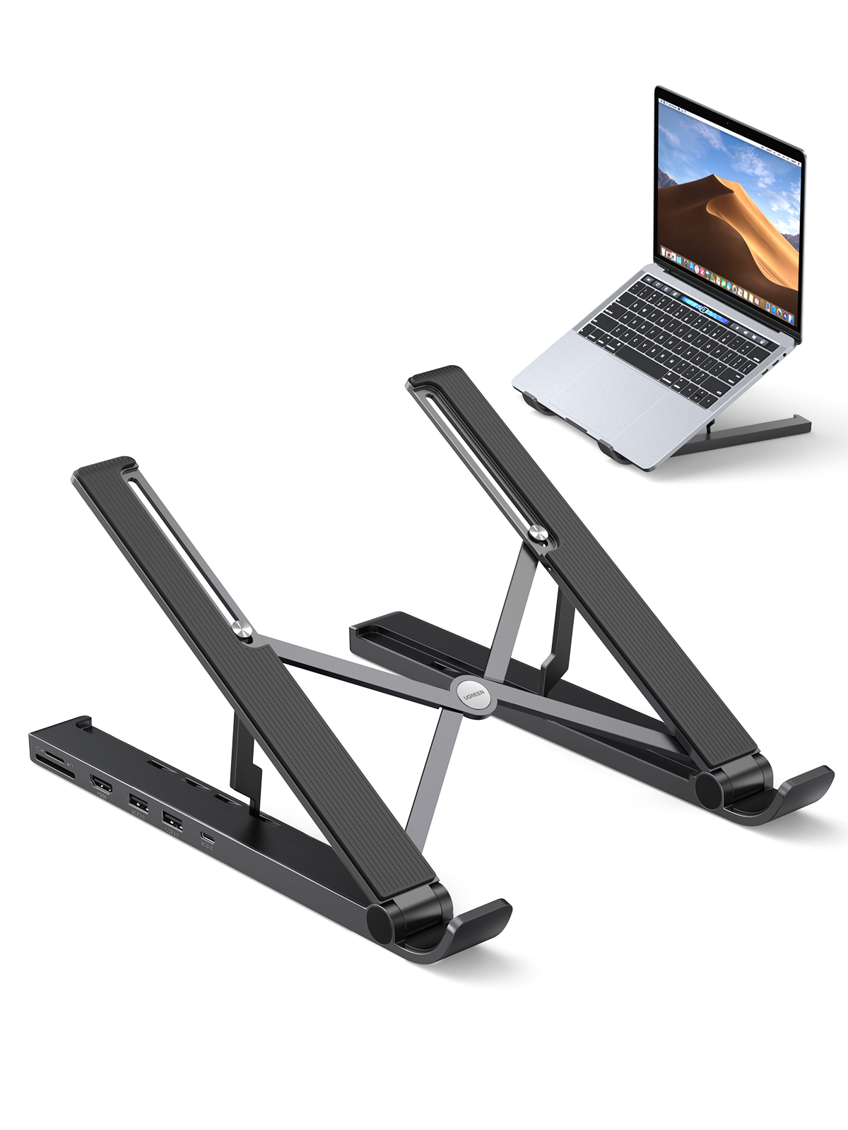 UGREEN X-Kit USB-C Hub Dockingstation mit Laptop-Halter