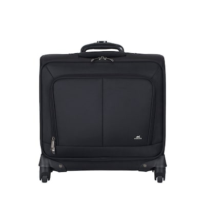 Rivacase Rollkoffer, Trolley Bag, 20 Zoll Notebookfach bis zu 15,6 Zoll, Zubehörfach, 360° Rollen