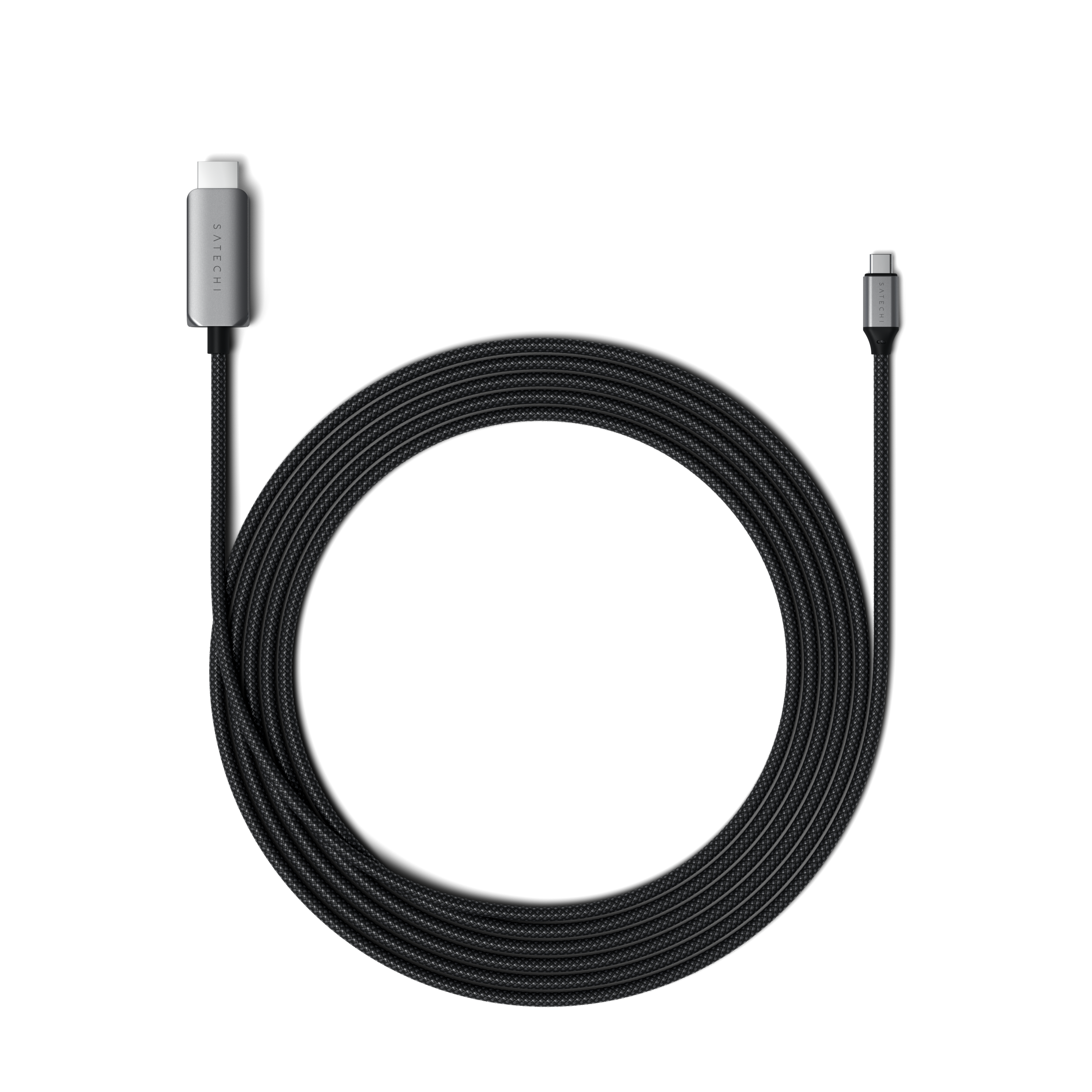 Thumbnail - Satechi USB-C to HDMI 2.1 8K Kabel, Länge: 1,96m Verfügt über einen HDMI 2.1- sowie einen USB-C-Anschluss