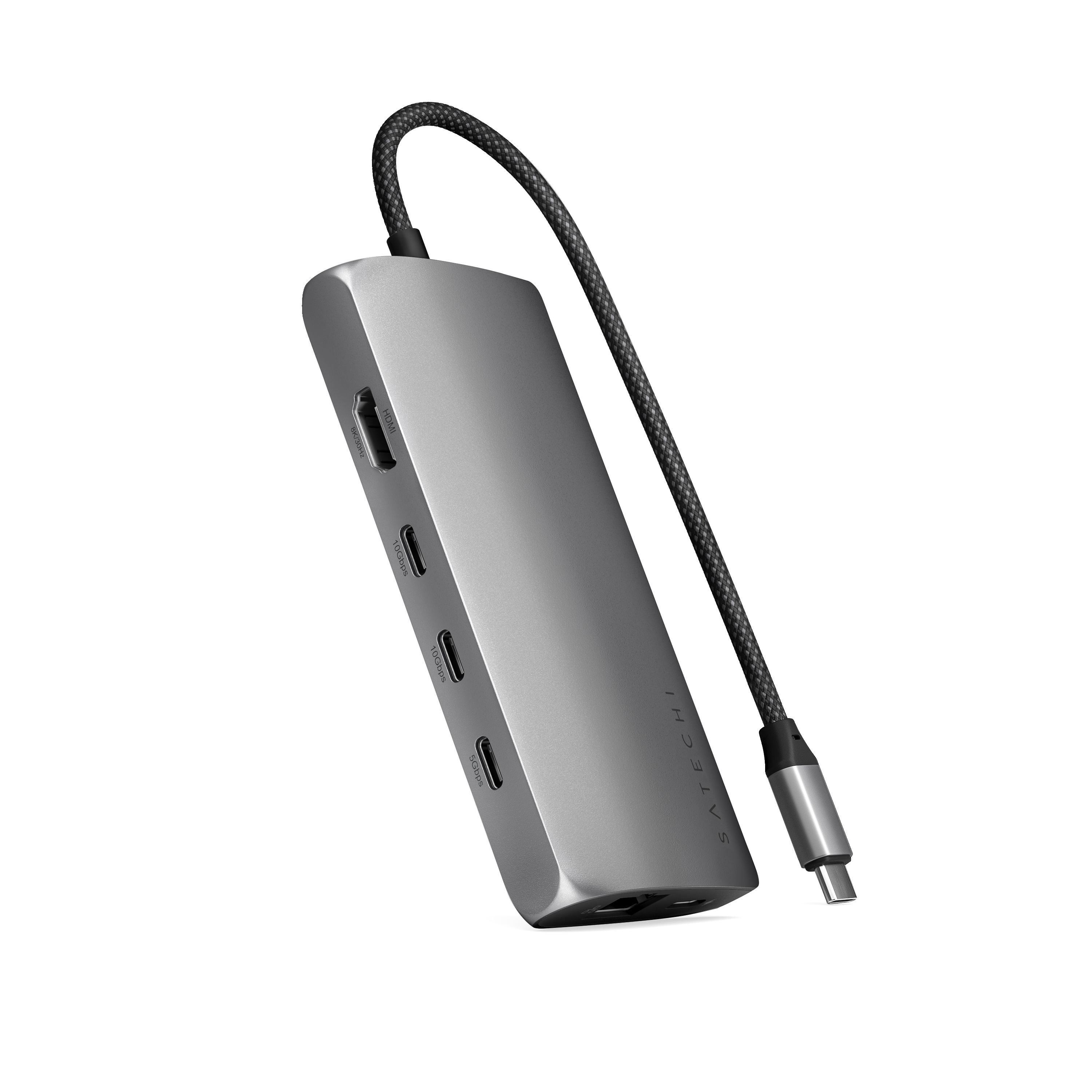 Satechi USB-C Multiport Adapter 8K with Ethernet V3 space grey