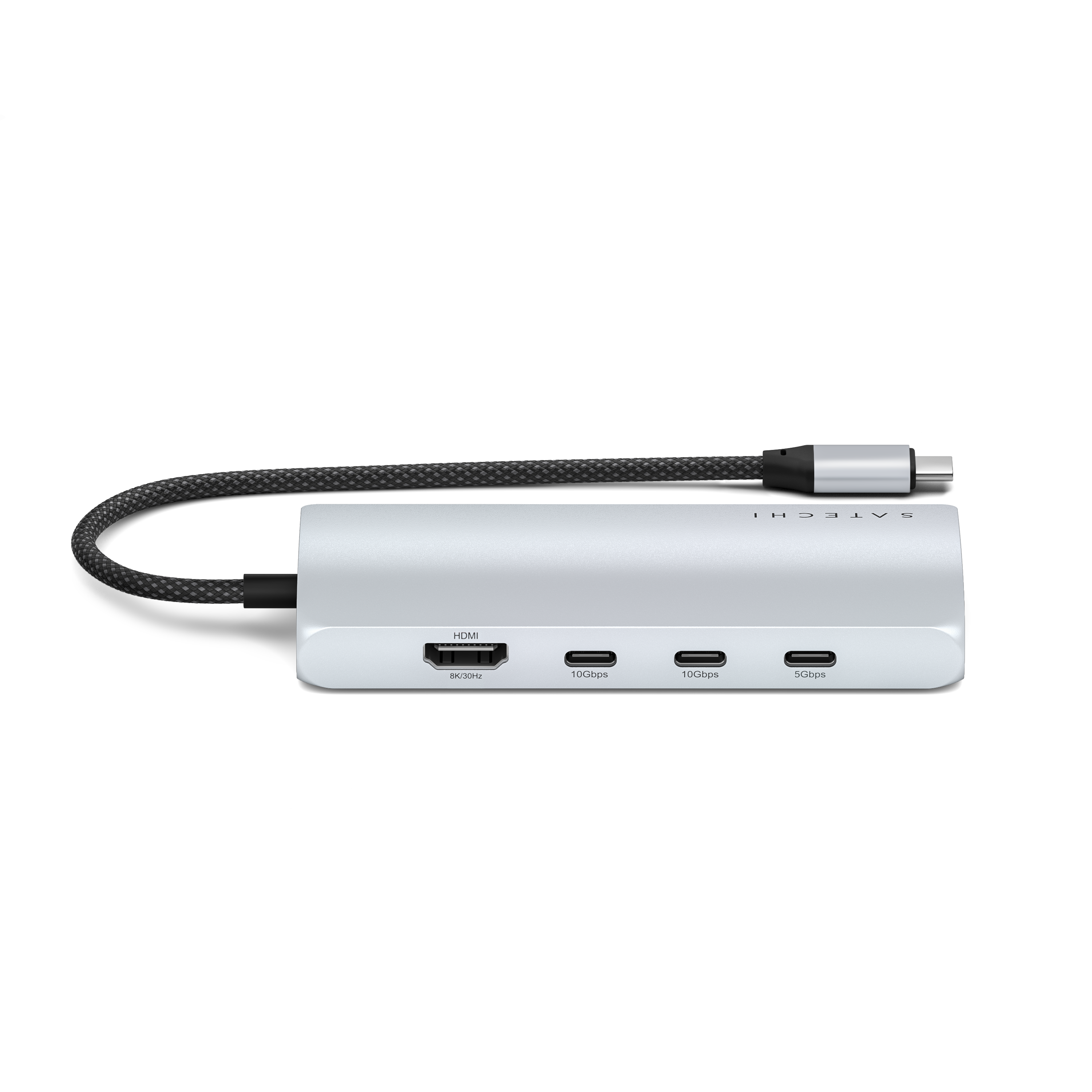 Satechi USB-C Multiport Adapter 8K with Ethernet V3 silver Dockingstation Produkt Bild 6