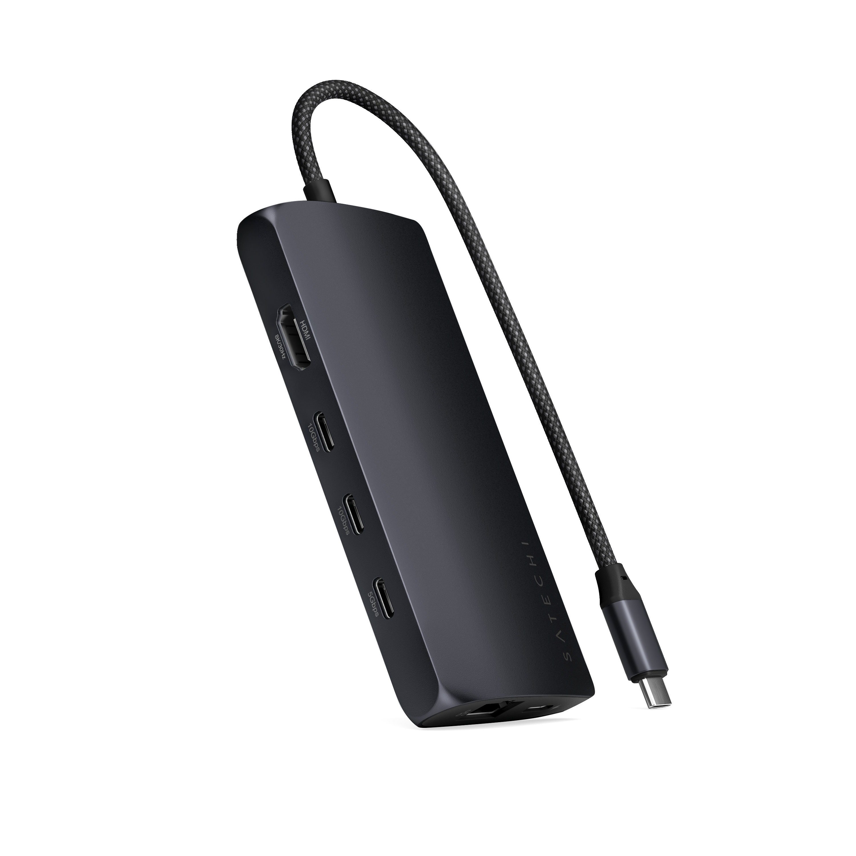 Thumbnail - Satechi USB-C Multiport Adapter 8K with Ethernet V3 midnight