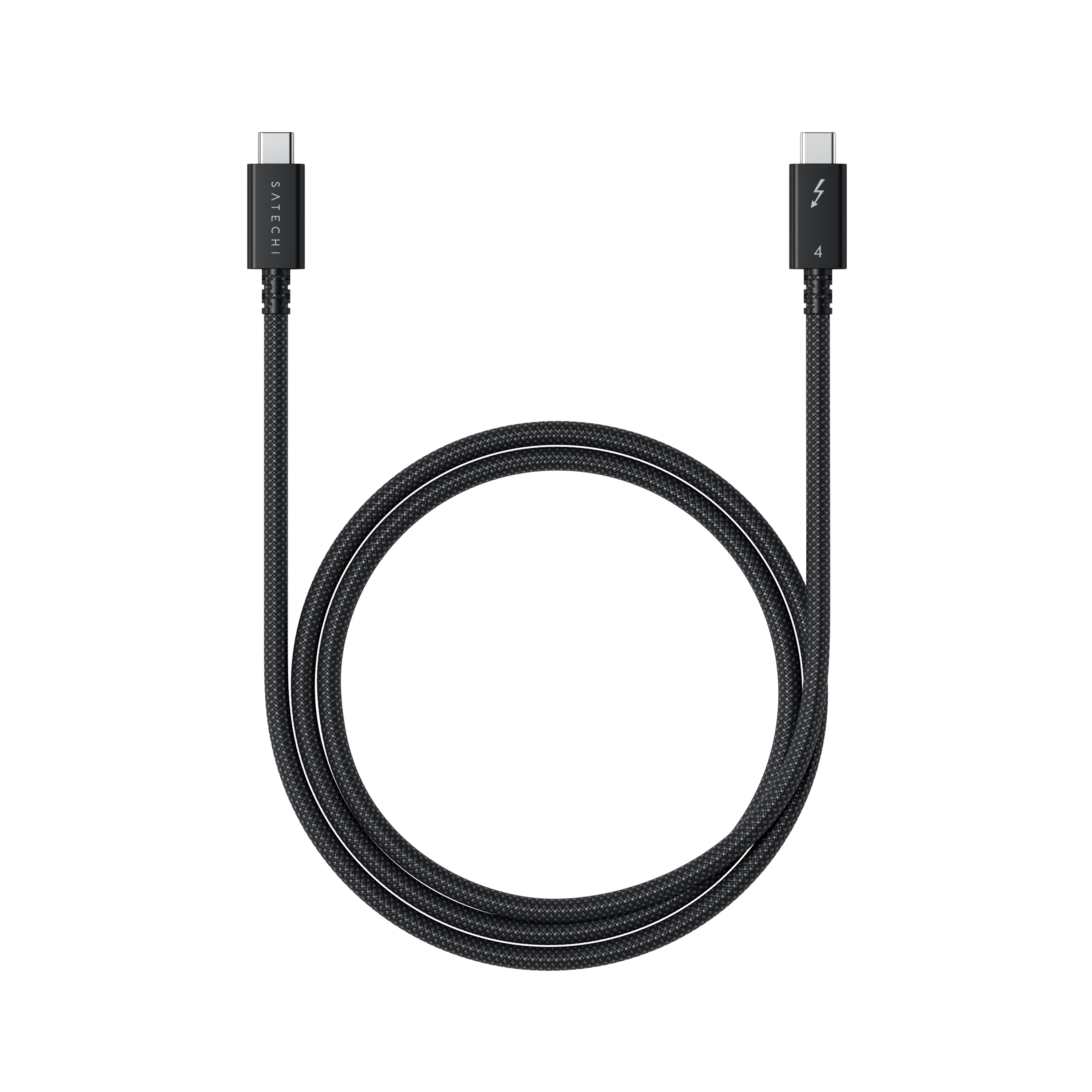 Satechi Thunderbolt 4 Pro Cable, Länge: 1 Meter Datenübertragung von bis zu 40 Gbit/s, Ladeleistung von bis zu 240W, Unterstützt Bildauflösungen von 8