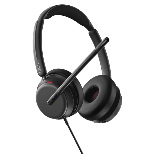 Epos IMPACT 860T ANC, Stereo-Headset, Kabelgebunden MS Teams zertifiziert, Adaptive ANC-Geräuschunterdrückung, 360-Grad-...