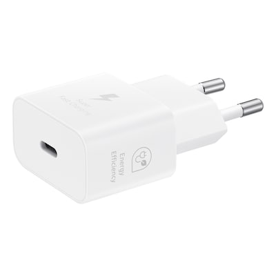 Samsung Schnellladegerät, USB-C, 25W ohne Datenkabel, weiß