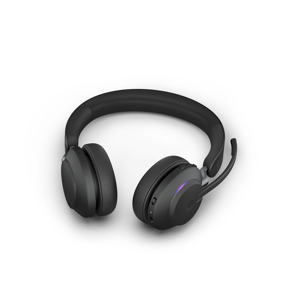 Jabra Evolve2 65 Headset, Stereo, kabellos, Bluetooth, schwarz inkl. Link 380 USB-C, Optimiert für Microsoft Teams Headset Produkt Bild 6
