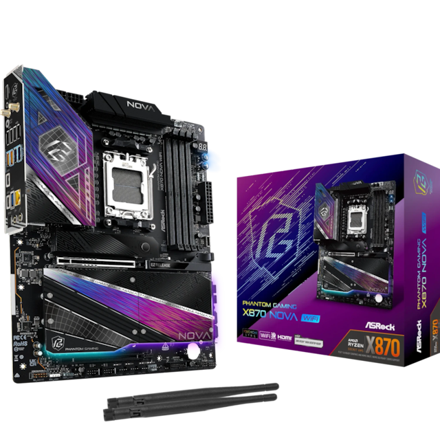 ASRock X870 Nova WiFi motherboard