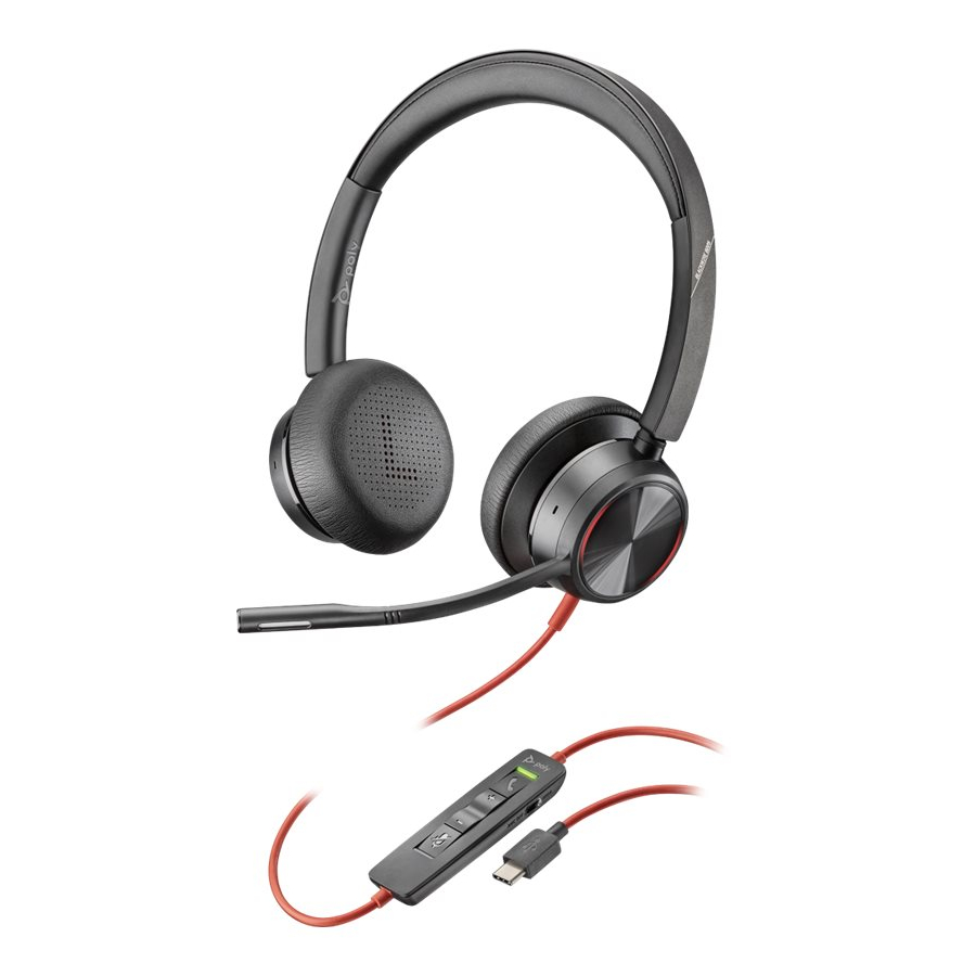 Poly Plantronics Blackwire 8225 Headset, Stereo, USB-C, Unified Communication optimiert