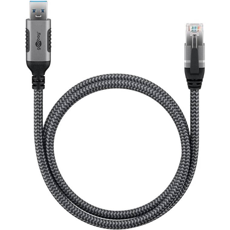 Goobay Ethernet-Kabel USB-A 3.0 auf RJ45, 1,5 m Kabel Produkt Bild 3