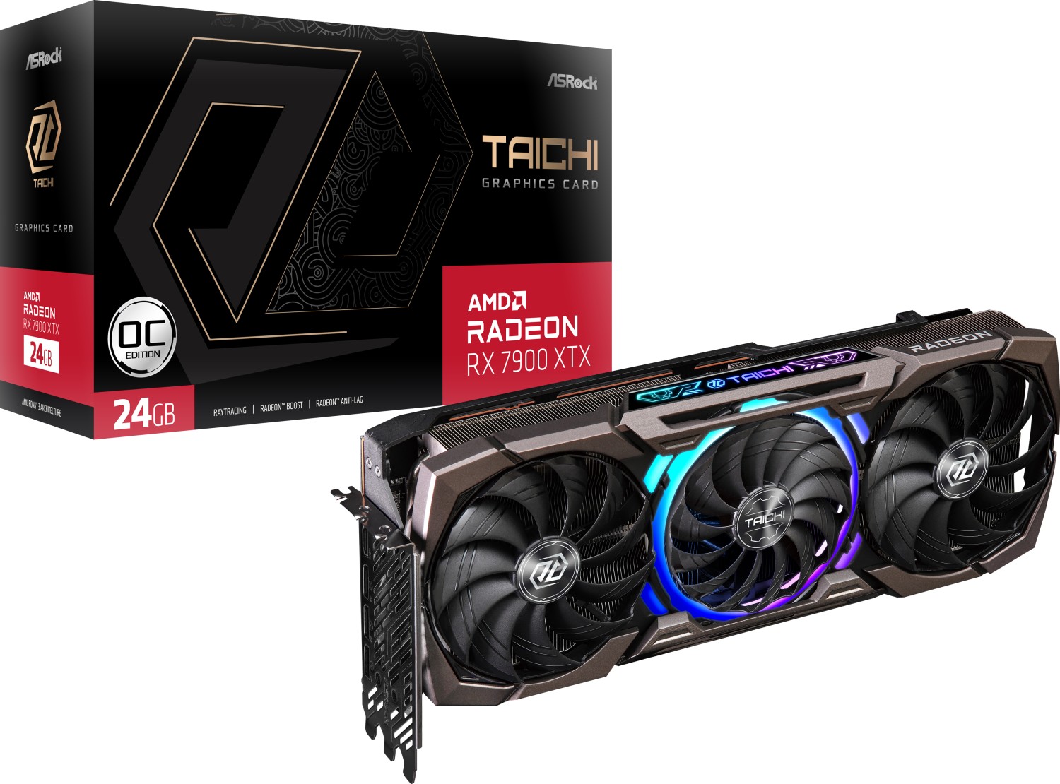 ASRock Radeon RX 7900 XTX Taichi OC Grafikkarte B-Ware - 24GB GDDR6, HDMI, 3x DP