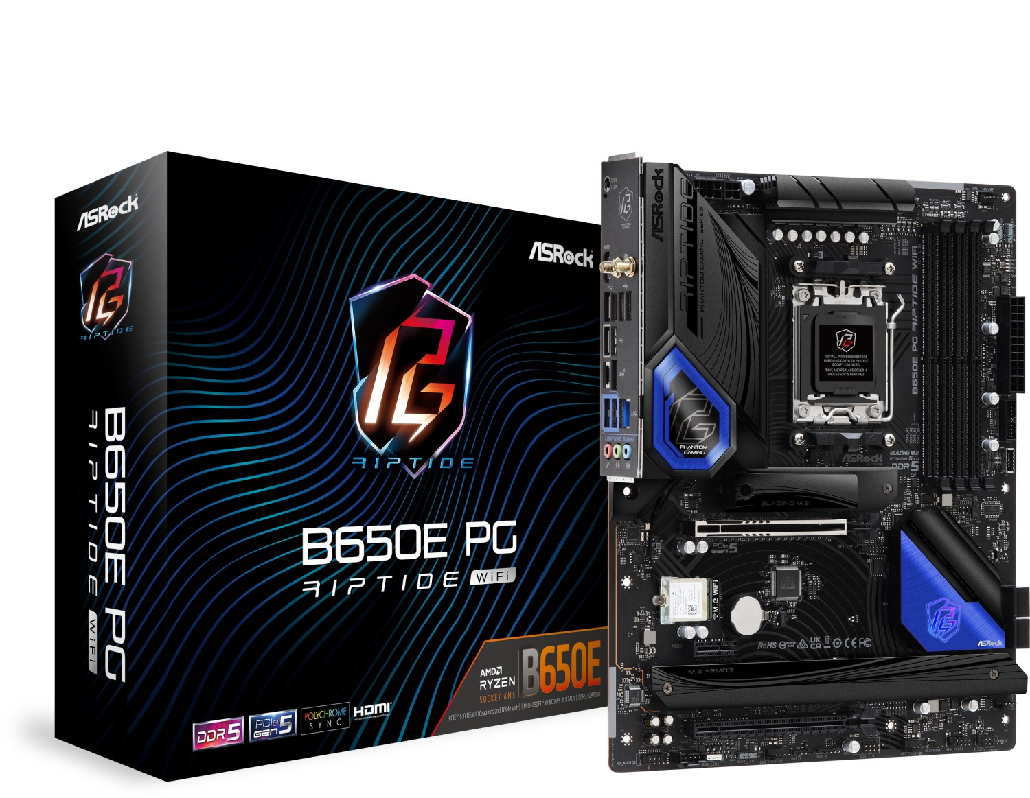 AsRock B650E PG RIPTIDE WIFI Mainboard Sockel AM5 B-Ware