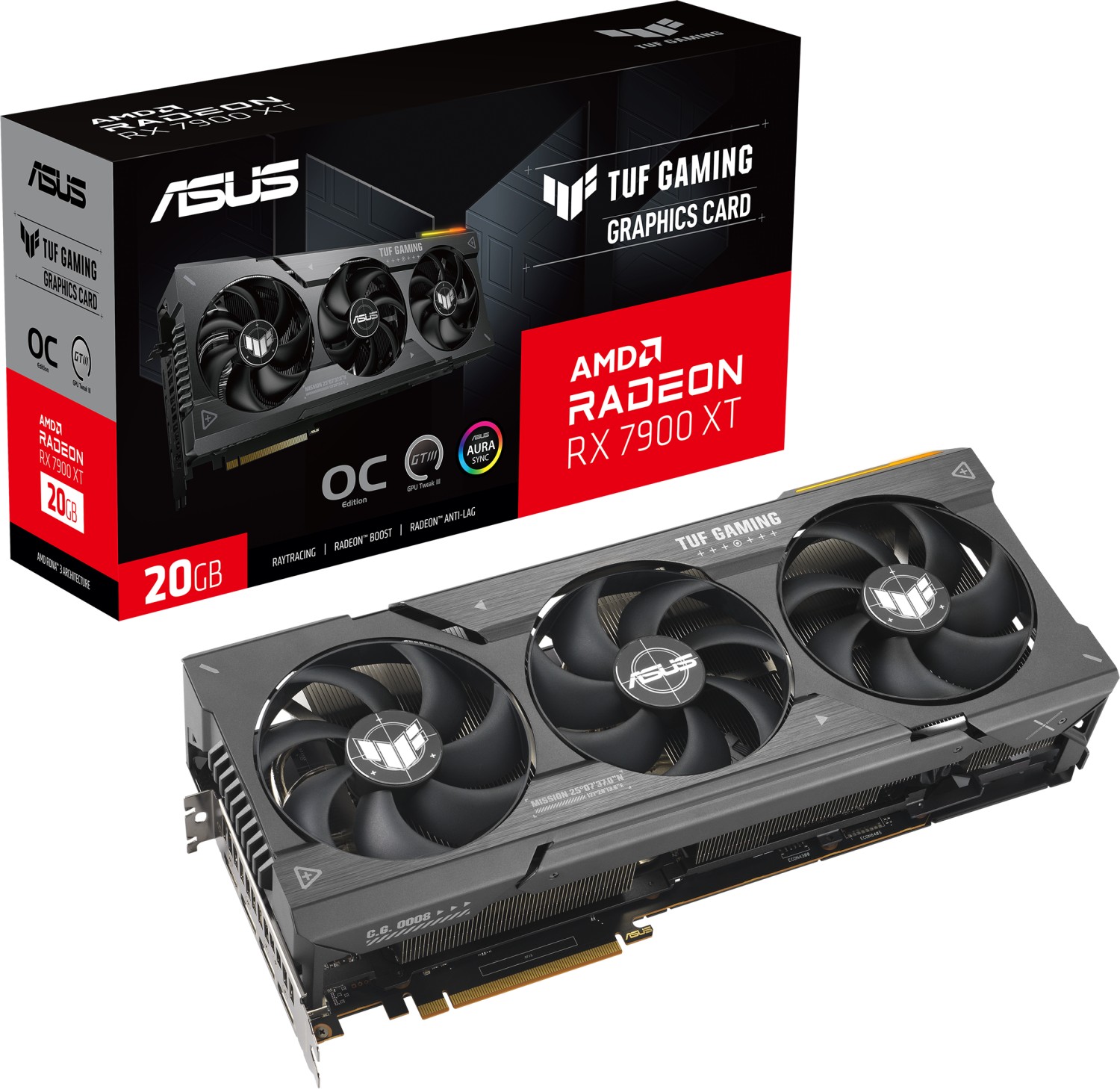 ASUS TUF Gaming Radeon RX 7900 XT OC B-Ware - 20GB GDDR6, HDMI, 3x DP