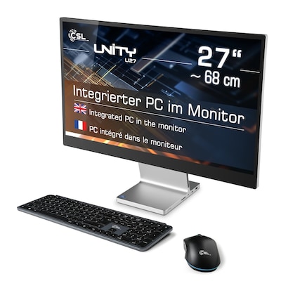 CSL Unity U27 All-in-One PC 27" (68,6cm) FHD Display, Intel Core i5-1235U, 32GB RAM, 1000GB M.2 SSD, Intel Grafik, Wi-Fi...