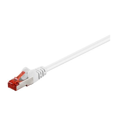 Goobay 5m CAT 6 Patchkabel, S/FTP (PiMF), Weiß