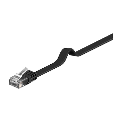 Thumbnail - Goobay 10m CAT 6 Flach-Patchkabel, U/UTP, Schwarz