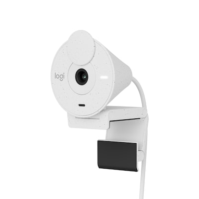 Thumbnail - Logitech Brio 300 Full HD Webcam - OFF-WHITE, USB-C Anschluss, Integriertes Mikrofon, Abdeckblende, Monitor-/Notebook-Ha...