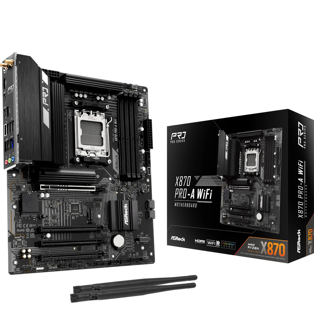 Image of ASR 90MXBT60 - ASRock X870 Pro-A WiFi (AM5)