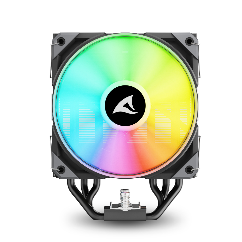Disipador Fan Cooler de Aire para CPU Sharkoon A50 WH (Blanco) ARGB 5 Tubos de Cobre Intel y AMD Com