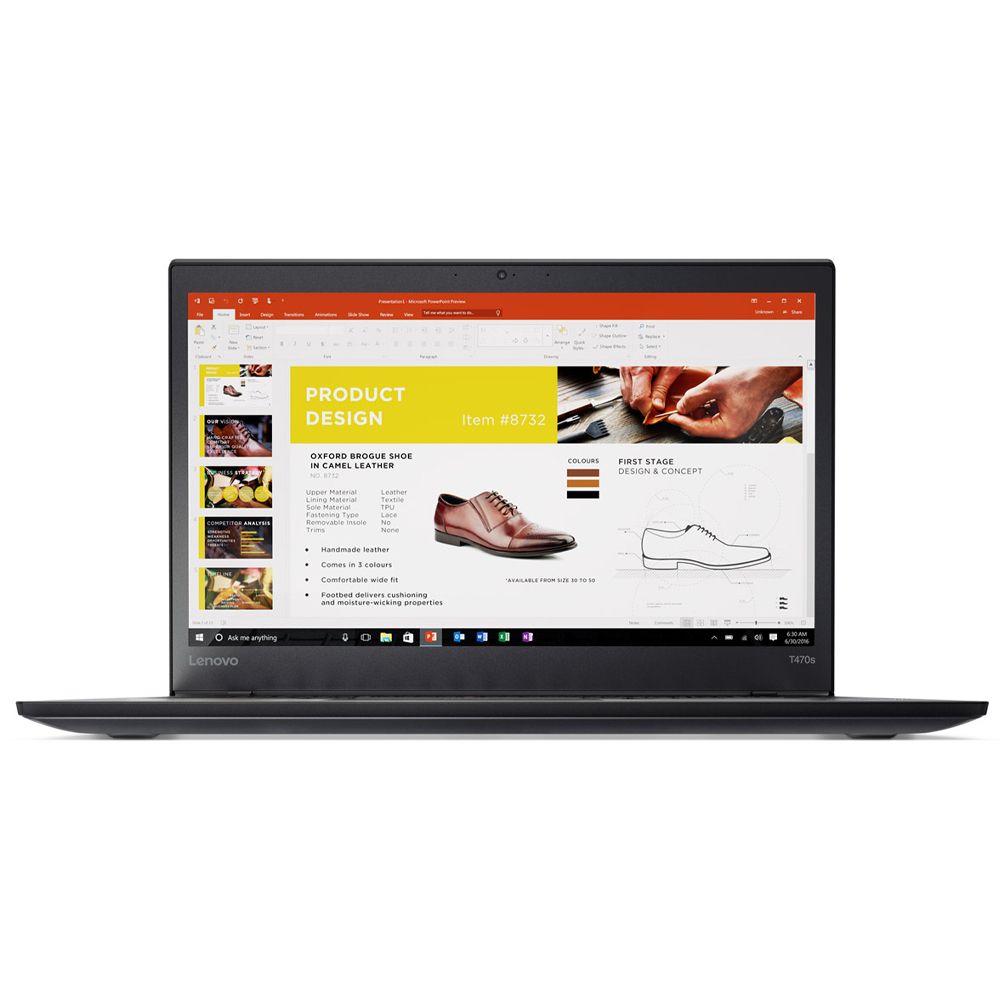 Lenovo ThinkPad T470s i5 (6. Generation), 8 GB, 256 GB SSD, 14" Full HD, HD Grafik 520, Win 10 Pro Notebooks Produkt Bild 1