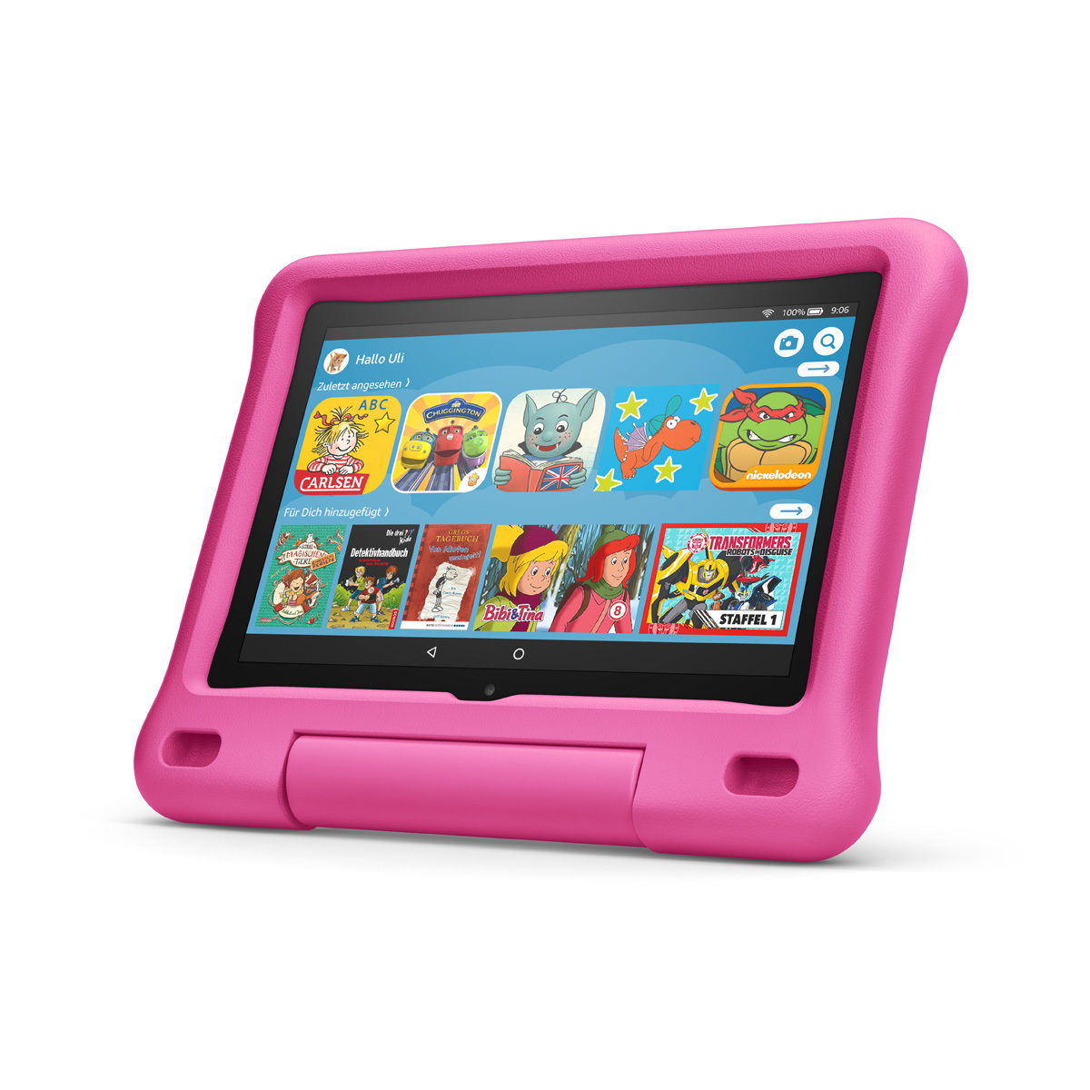 Kindle Fire HD 8 Hülle Mit Ständer & Stylus-Halter – Flip Leder, Mehrfarbig, Für 2020/2022 Modelle