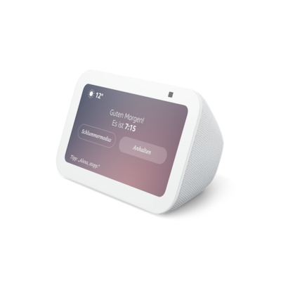 Amazon Echo Show 5 (3. Gen. 2023), weiß Kompakter smarter Touchscreen mit Alexa zum Steuern deines Smart Homes und mehr