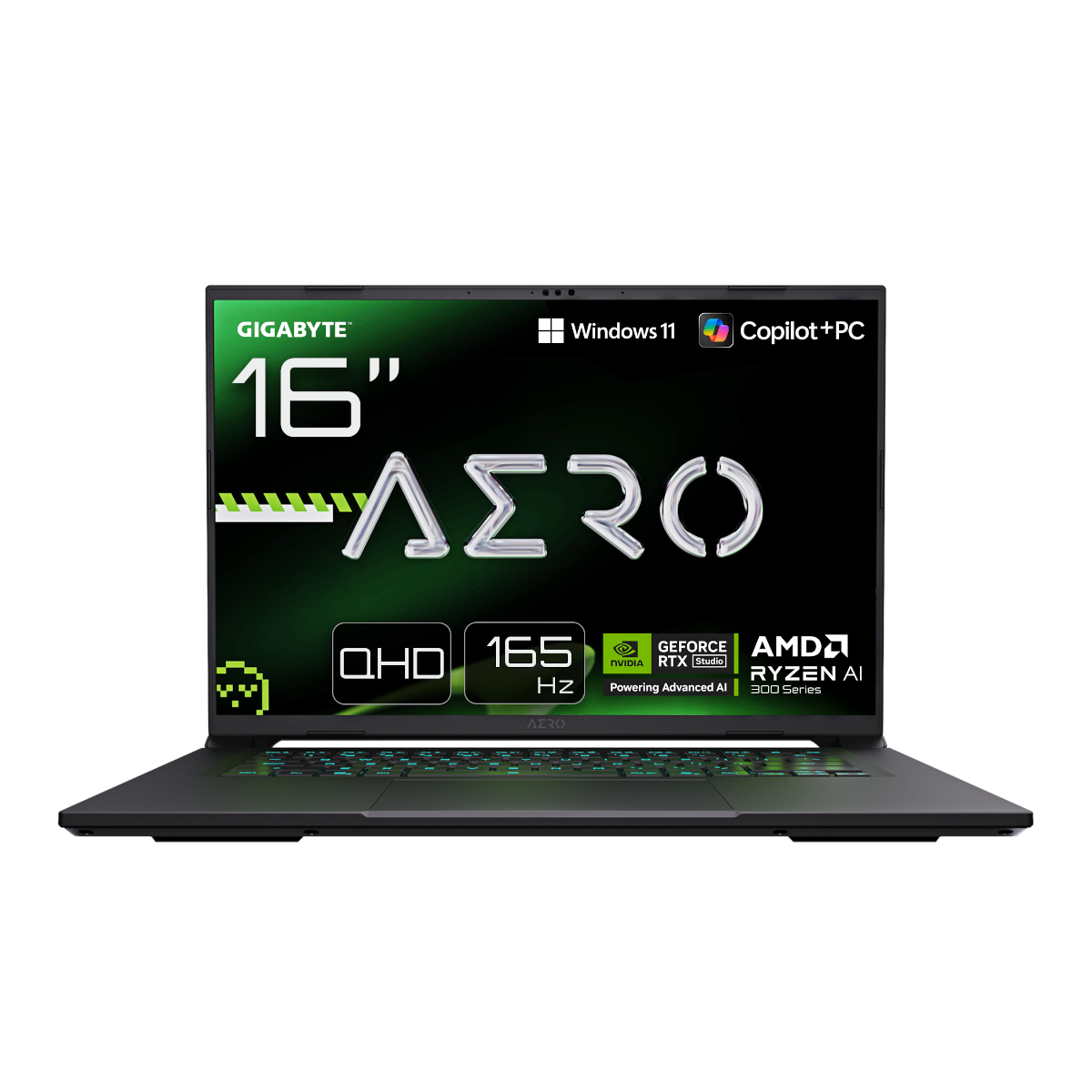 GIGABYTE AERO X16 2WHA3DEC65AP - 16" QHD IPS 165 Hz, AMD Ryzen AI 9 HX 370, 32GB RAM, 2TB SSD, NVIDIA GeForce RTX 5070, Windows 11 Pro | Laptop by NBB
