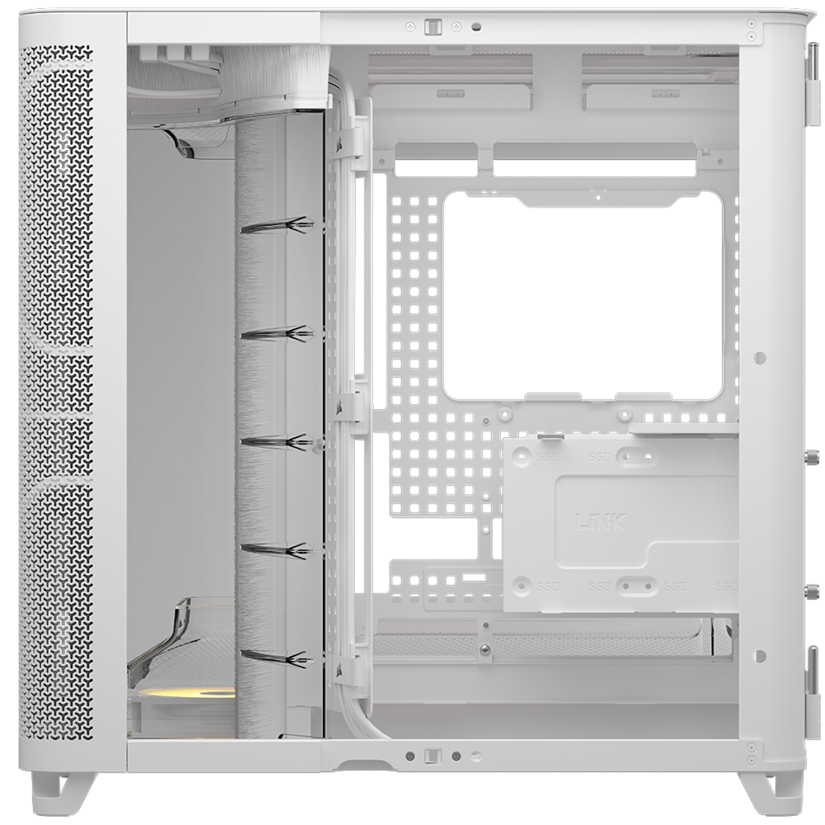 CORSAIR AIR 5400 RS-R ARGB weiß | PC-Gehäuse B-Ware Gehäuse Produkt Bild 6