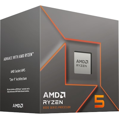 Thumbnail - AMD Ryzen 5 8400F Prozessor - 6C/12T, 4.20-4.70GHz, boxed ohne Kühler