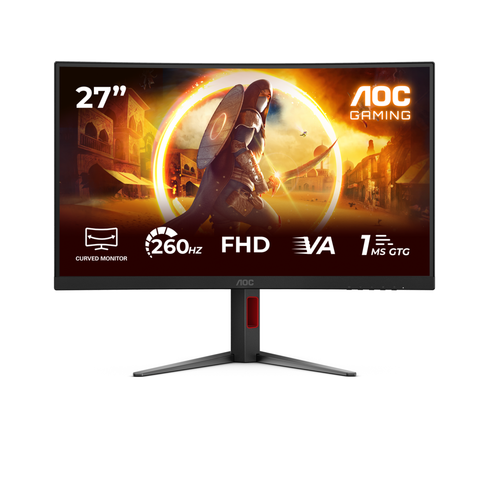 Image of AOC C27G4Z2 27 Zoll - Curved Gaming Monitor Fast VA, FHD, 260 Hz, 1 ms GtG, 2x HDMI, DP