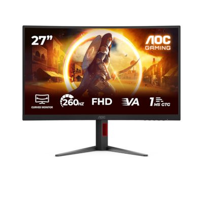 AOC C27G4Z2 27 Zoll - Curved Gaming Monitor Fast VA, FHD, 260 Hz, 1 ms GtG, 2x HDMI, DP