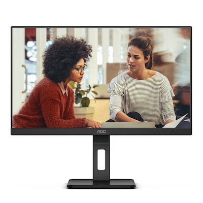 AOC 27E3QAF 27 Zoll Full HD Monitor, Lautsprecher, höhenverstellbar (1920x1080, 75 Hertz, VGA, HDMI, DisplayPort) schwar...