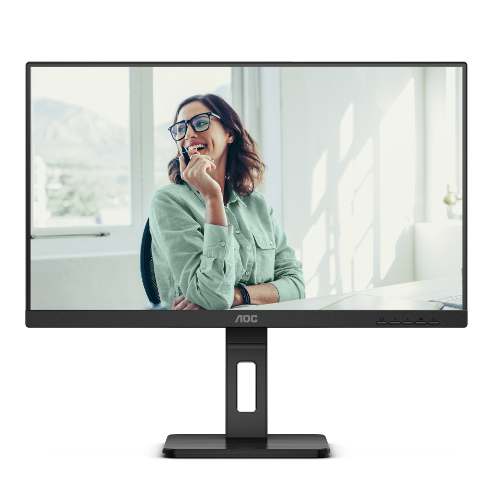 AOC Q27P3CV 27 Zoll QHD Monitor, höhenverstellbar, Lautsprecher (2560x1440, 75 Hz, HDMI, DisplayPort (in/out), USB-C (65...