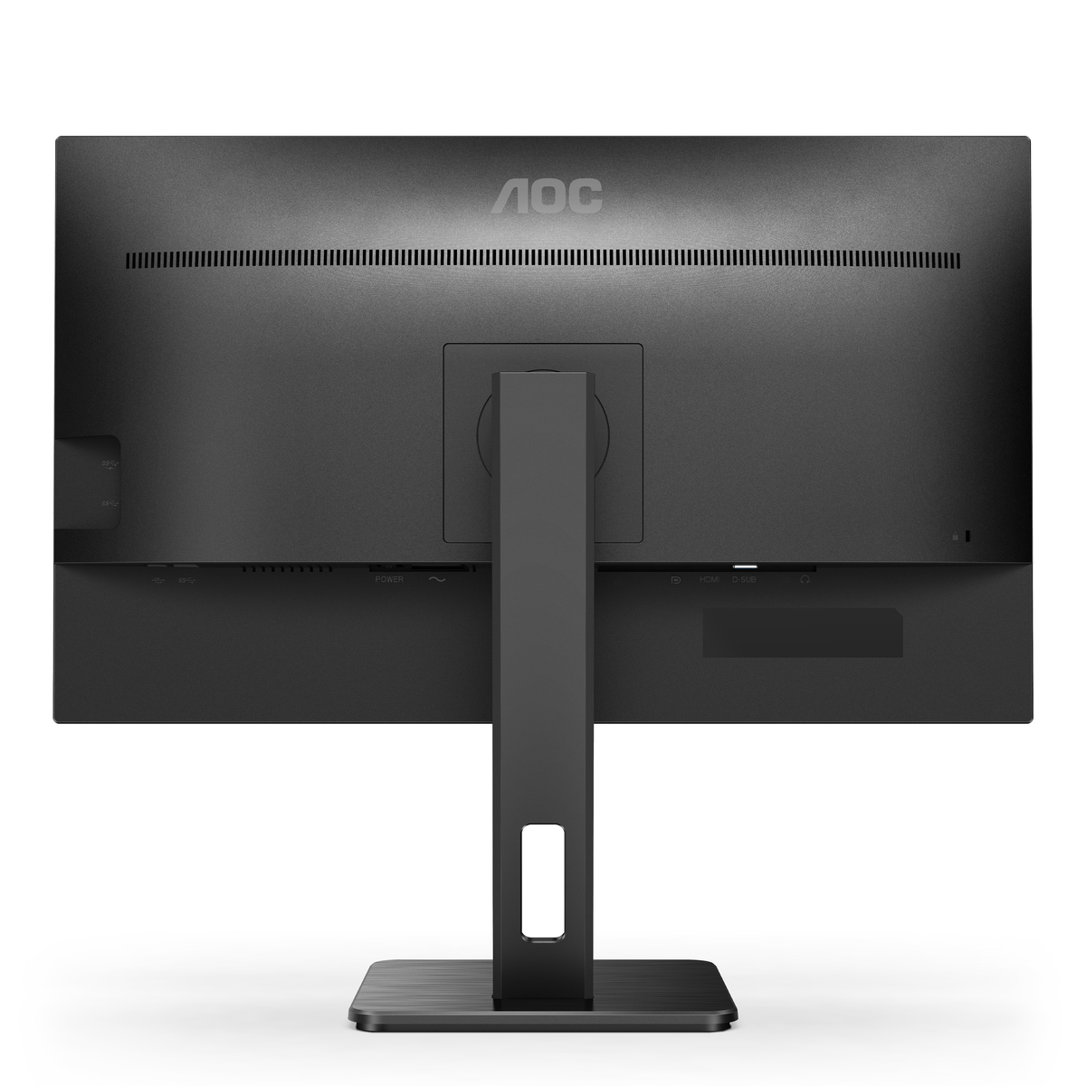AOC U27P2 27 Zoll UHD Monitor, höhenverstellbar (3840x2160, 60 Hz, HDMI, DisplayPort, USB Hub) schwarz Displays Produkt Bild 8