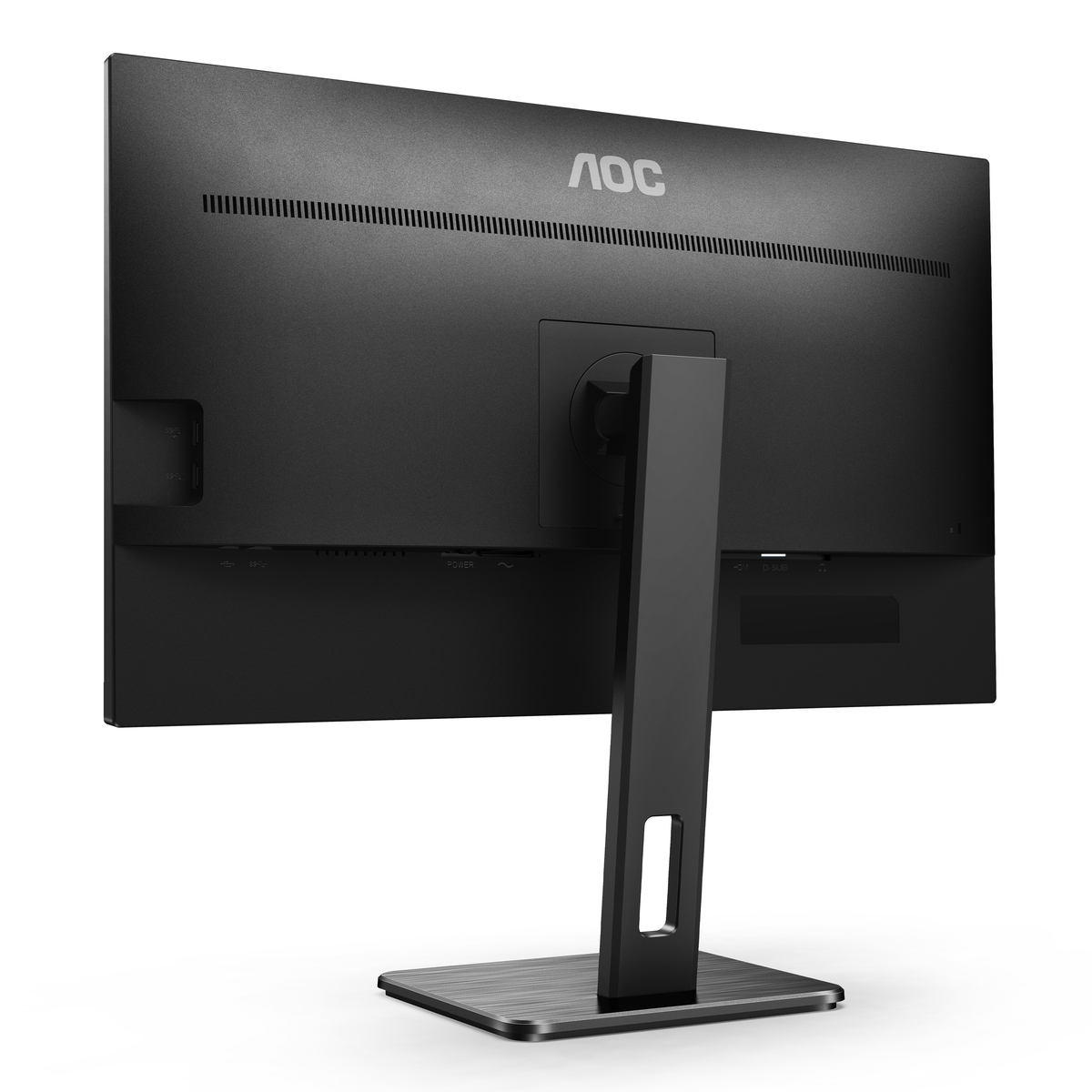 AOC U27P2 27 Zoll UHD Monitor, höhenverstellbar (3840x2160, 60 Hz, HDMI, DisplayPort, USB Hub) schwarz Displays Produkt Bild 10