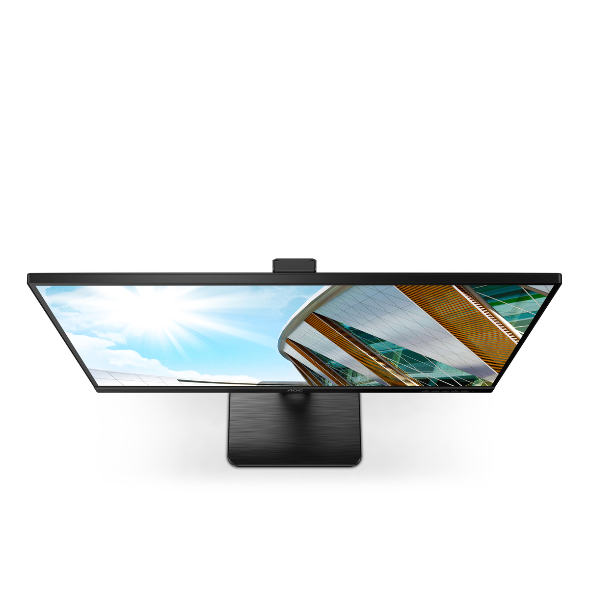 AOC U27P2 27 Zoll UHD Monitor, höhenverstellbar (3840x2160, 60 Hz, HDMI, DisplayPort, USB Hub) schwarz Displays Produkt Bild 4