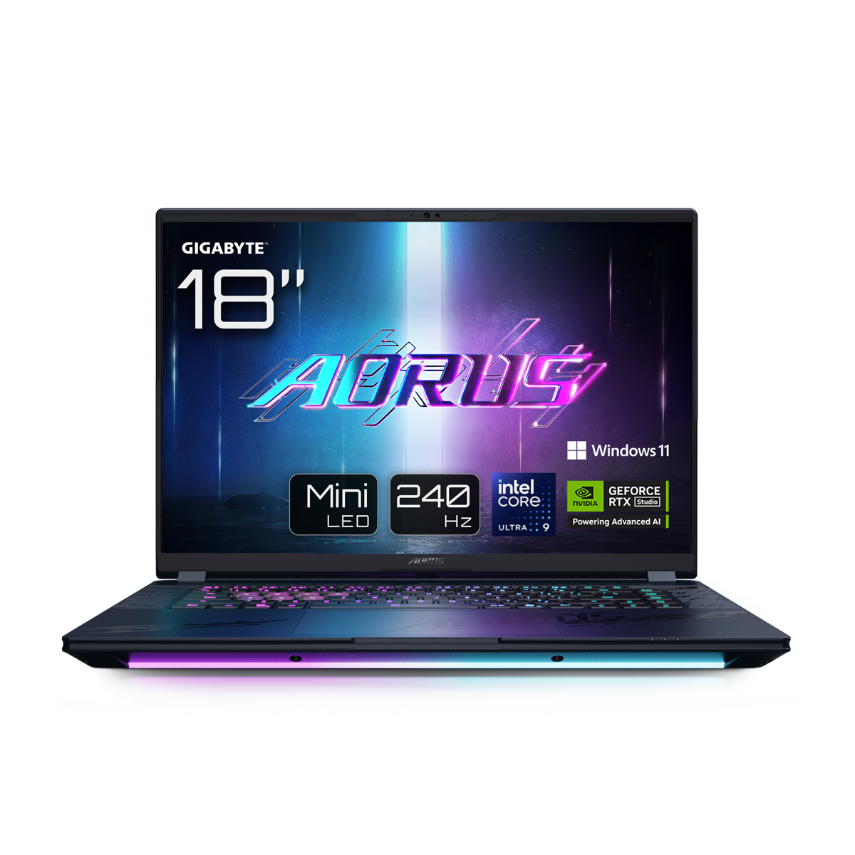 GIGABYTE AORUS MASTER 18 BZHC6DED42SP - 18" QHD+ MiniLED 240 Hz Display, Intel Core Ultra 9 275HX, 64GB RAM, 4TB SSD, NVIDIA GeForce RTX 5090, Windows