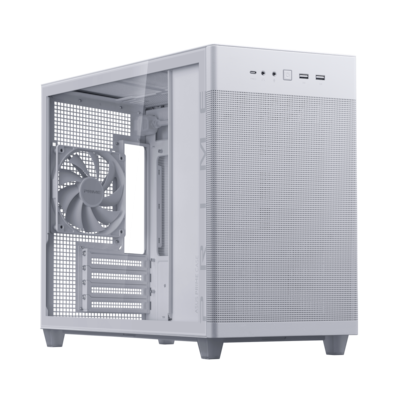 ASUS Prime AP201 TG White Edition | MicroATX PC-Gehäuse