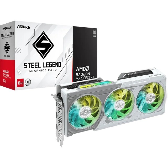 ASRock RX 9060 XT Steel Legend OC 16 GB