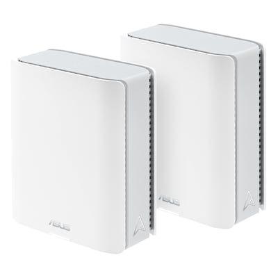 ASUS ZenWiFi BT10 WiFi 7 Smart Mesh System 2er-Pack WLAN BE18000 Triband, 2x 10GbE + 1x 1GbE (pro Einheit), Abdeckung bi...